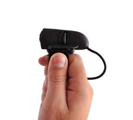  Finger Mouse on a white backgroundの写真素材
