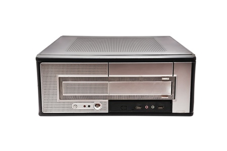 computer on a white background