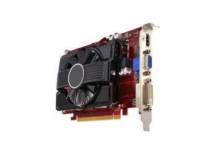 video card on a white background