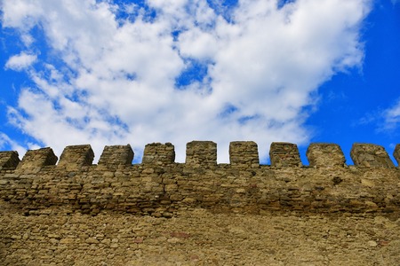 wall at Akkerman fortress in Belgorod Dnestrovsky city, Ukraineのeditorial素材