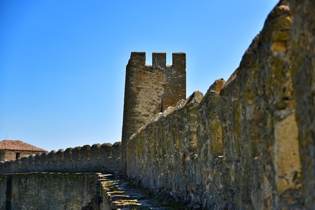 protective wall in Akkerman fortress at Belgorod-Dnestrovsky, Ukraineのeditorial素材