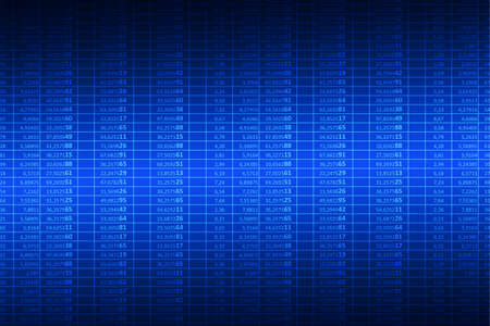 Glowing spreadsheet and analytics data on digital screen. Analytics and exchange concept. 3d...
