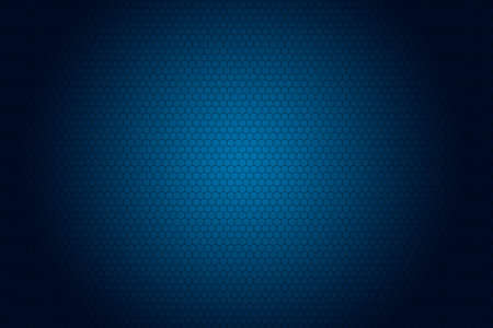 Abstract blue futuristic honeycomb or hexagons surface  background. Hexagonal pattern with neon effect. 3d renderingの写真素材