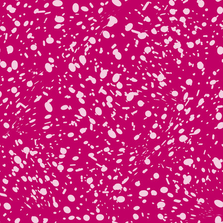 Viva magenta color grunge seamless pattern vector illustration.Fashion Texture with small dots.Trendy Magenta Repeat Modern Graphic Background with a splash effectのイラスト素材