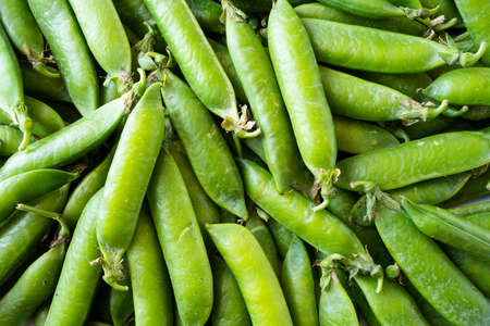 Fresh green pea background.