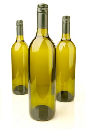 White Wine Bottlesの写真素材