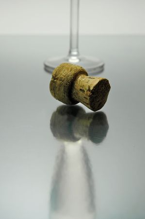 Flutes of sparkling wine 