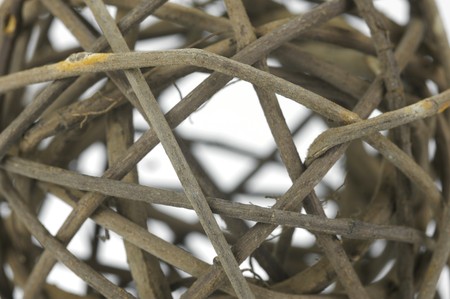 Decorative balls isolated against a white backgroundの写真素材