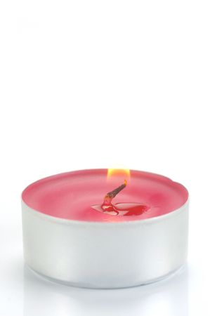 Scented candals isolated against a white backgroundの写真素材