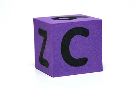 Letters of the alphabet isolated against a white backgroundの写真素材