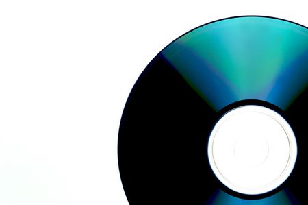 A music compact disc isolated against a white backgroundの写真素材