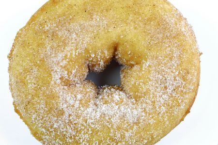 Plain donuts isolated against a white backgroundの写真素材