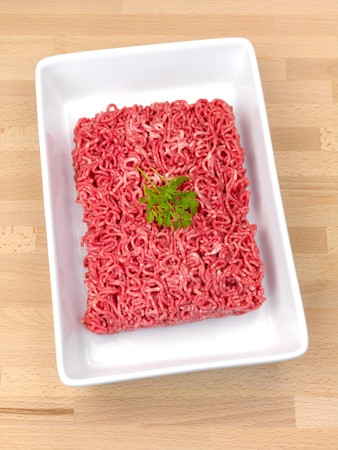 Fresh minced beefの写真素材