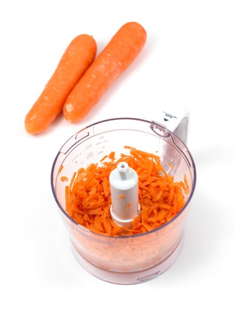 A food processor on a kitch benchの写真素材