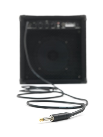 An amplifier isolated against a white backgroundの写真素材