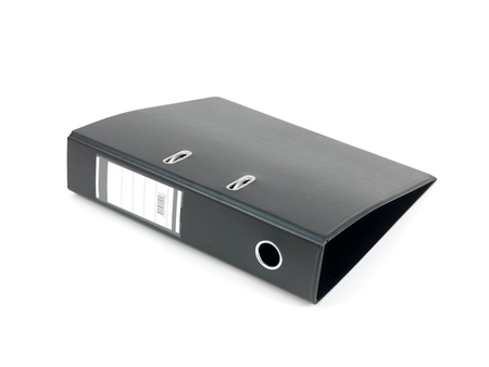 A4 lever arch folders isolated against a white backgroundの写真素材