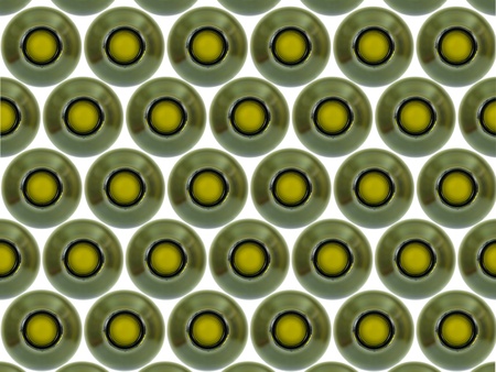 White wine bottles isolated against a white backgroundの写真素材