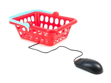 A contempory photo of shopping on lineの写真素材