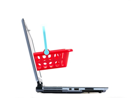 A contempory photo of shopping on lineの写真素材