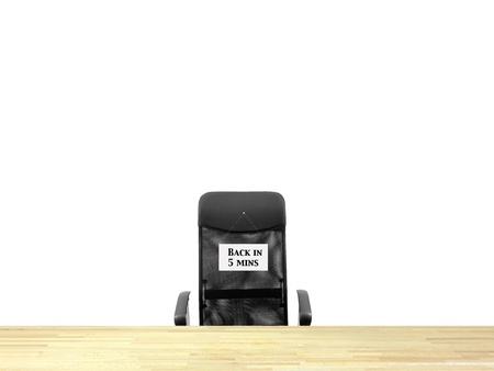 A workplace scene isolated against a white backgroundの写真素材