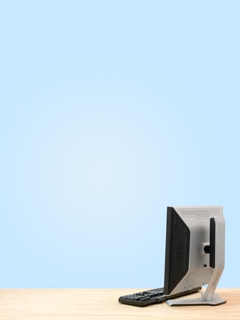 A workplace scene isolated against a white backgroundの写真素材