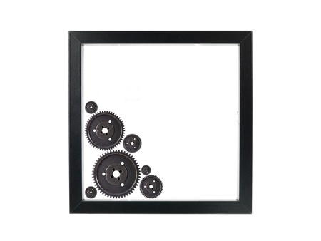 A photo frame isolated against a white backgroundの写真素材