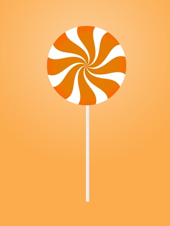 Computer generated lollipops isolated against a white backgroundの写真素材