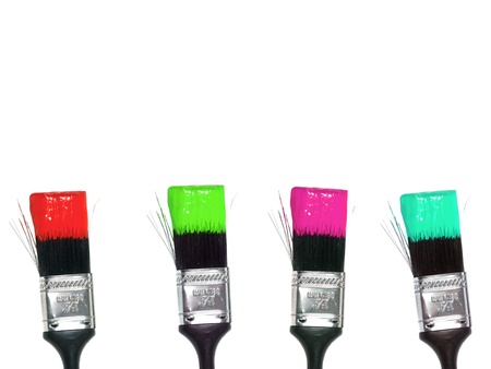 Painting equipment isolated on a white backgroundの写真素材