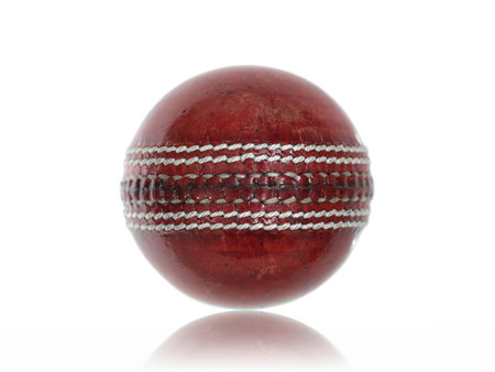 Cricket gear isolated against a white backgroundの写真素材