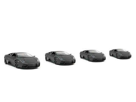 Remote control vehicles isolated against a white backgroundの写真素材