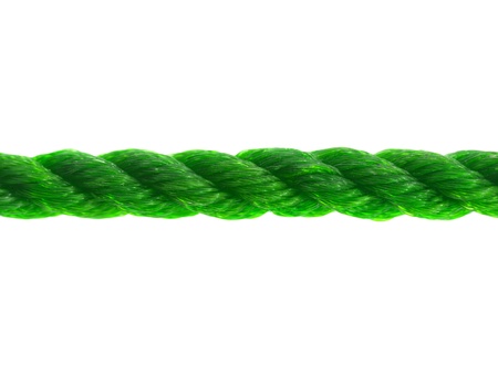 Pieces of rope isolated against a white backgroundの写真素材