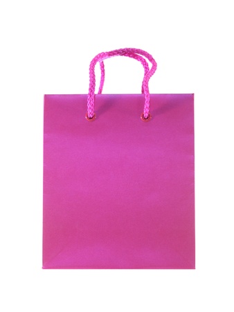 A shopping bag isolated against a white backgroundの写真素材