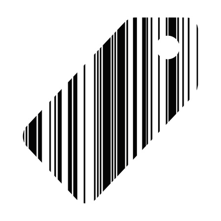 A barcode isolated against a white backgroundの写真素材
