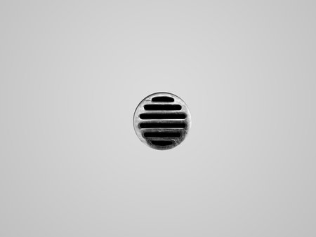 A drain hole isolate on a white background