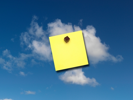 A close up shot of business post it notesの写真素材