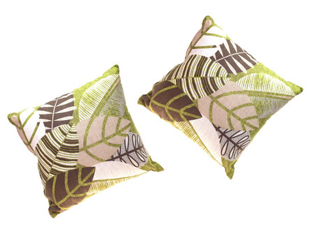 Couch cushions isolated against a white background