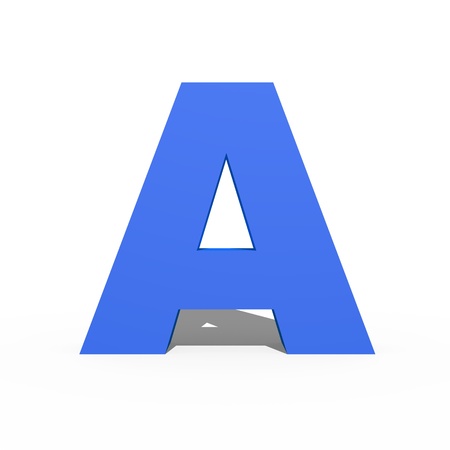 Letters of the alphabet held by a handの写真素材