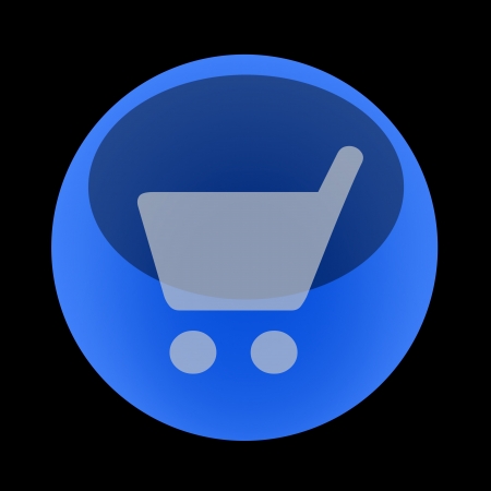 E commerce buttons isolated against a white backgroundの写真素材