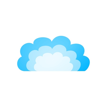 Conceptual illustration of rain clouds on a plane backgroundの写真素材