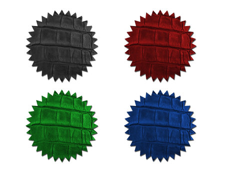 A close up shot of leather hideの写真素材