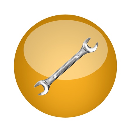 E commerce buttons isolated against a white backgroundの写真素材