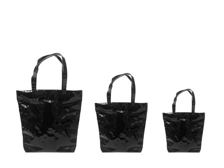 A ladies bag isolated against a white backgroundの写真素材