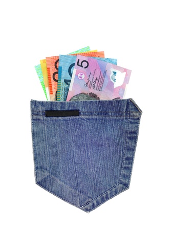 A denium blue jean pocket shot up closeの写真素材