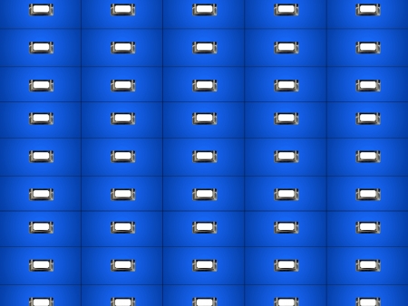 A close up conceptual shot of office filing cabinetsの写真素材