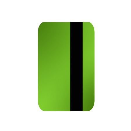 A illustration debit card reverse on a plain backgroundの写真素材