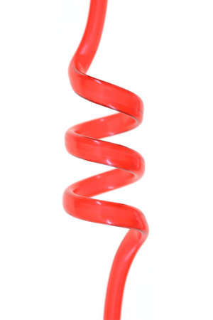 A close up shot of a drinking straw