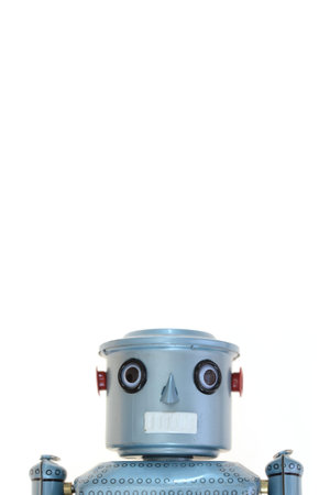 A robot isolated against a white の写真素材
