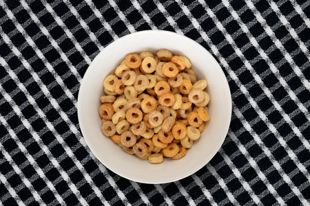 A close up shot of breakfast cereals