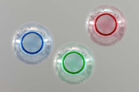 A close up shot of a water bottleの写真素材