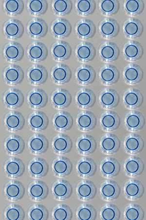 A close up shot of a water bottle